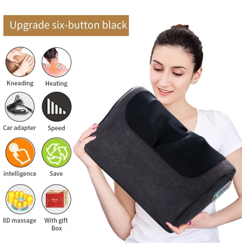 shiatsu massage pillow with heat